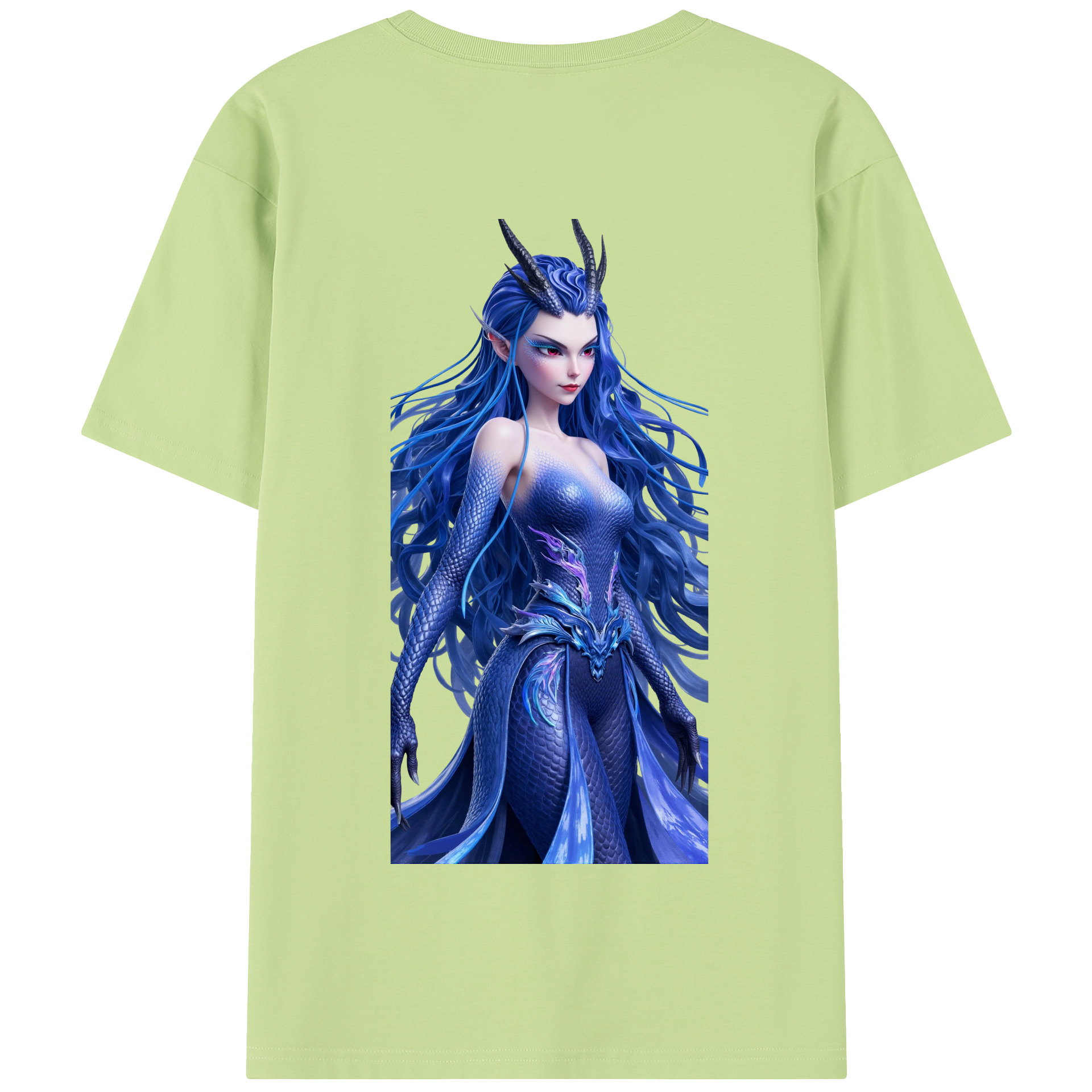 （画像用） Ne Zha 2 ナタ 魔童の大暴れ 綿100％半袖Tシャツ（背面プリント）